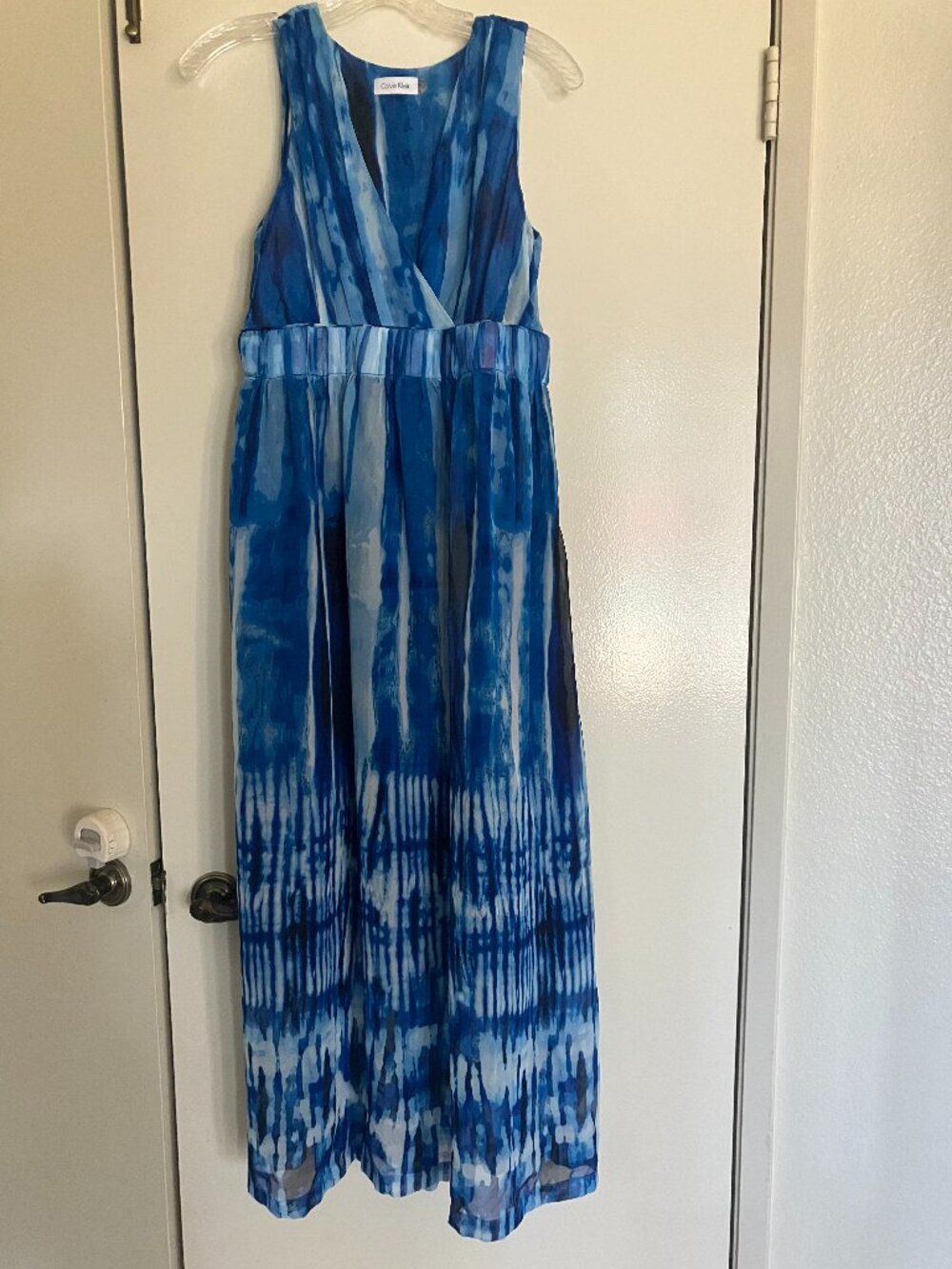 Calvin Klein Sleeveless Blue Maxi Sundress Size 6